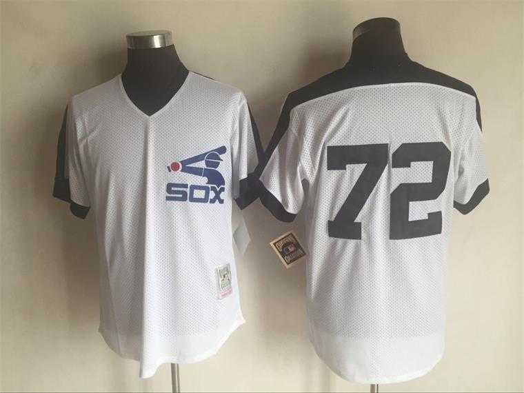 Chicago White Sox #72 Carlton Fisk White Mitchell And Ness Throwback Pullover Stitched MLB Jersey,We sell and wholesale Chicago White Sox #72 Carlton Fisk White Mitchell And Ness Throwback Pullover Stitched MLB Jersey on line form chian!